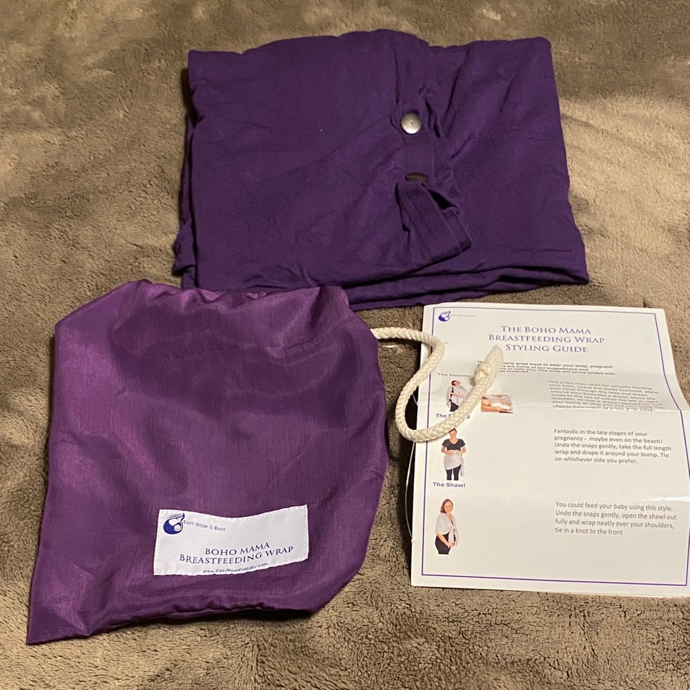 Purple Boho Mama Breastfeeding Wrap❤️